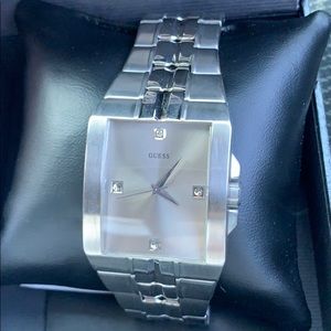 Stainless steel guess men’s watch